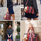 Bear Pendant PU Material Tote Bag With Detachable Shoulder Strap