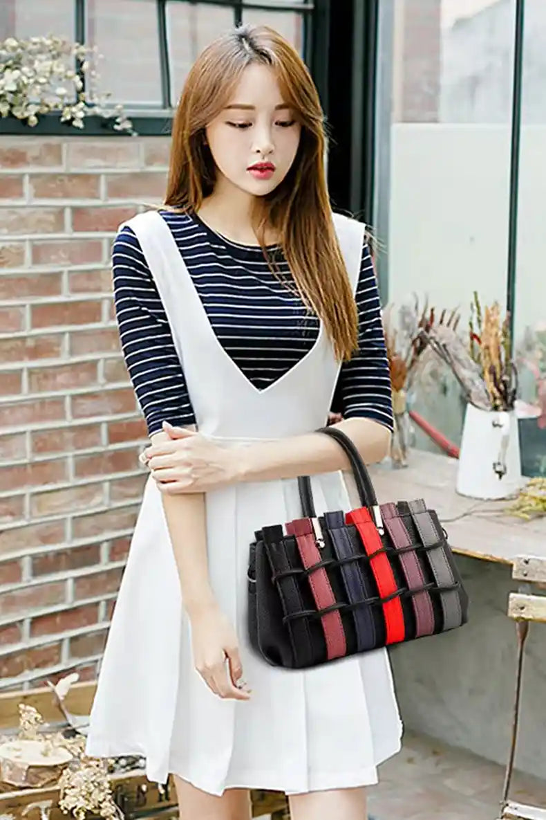 Stylish Ladies Bag, Bear Pendant Tote Shoulder Bag with Cute Teddy Charm