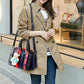 Bear Pendant PU Material Tote Bag With Detachable Shoulder Strap