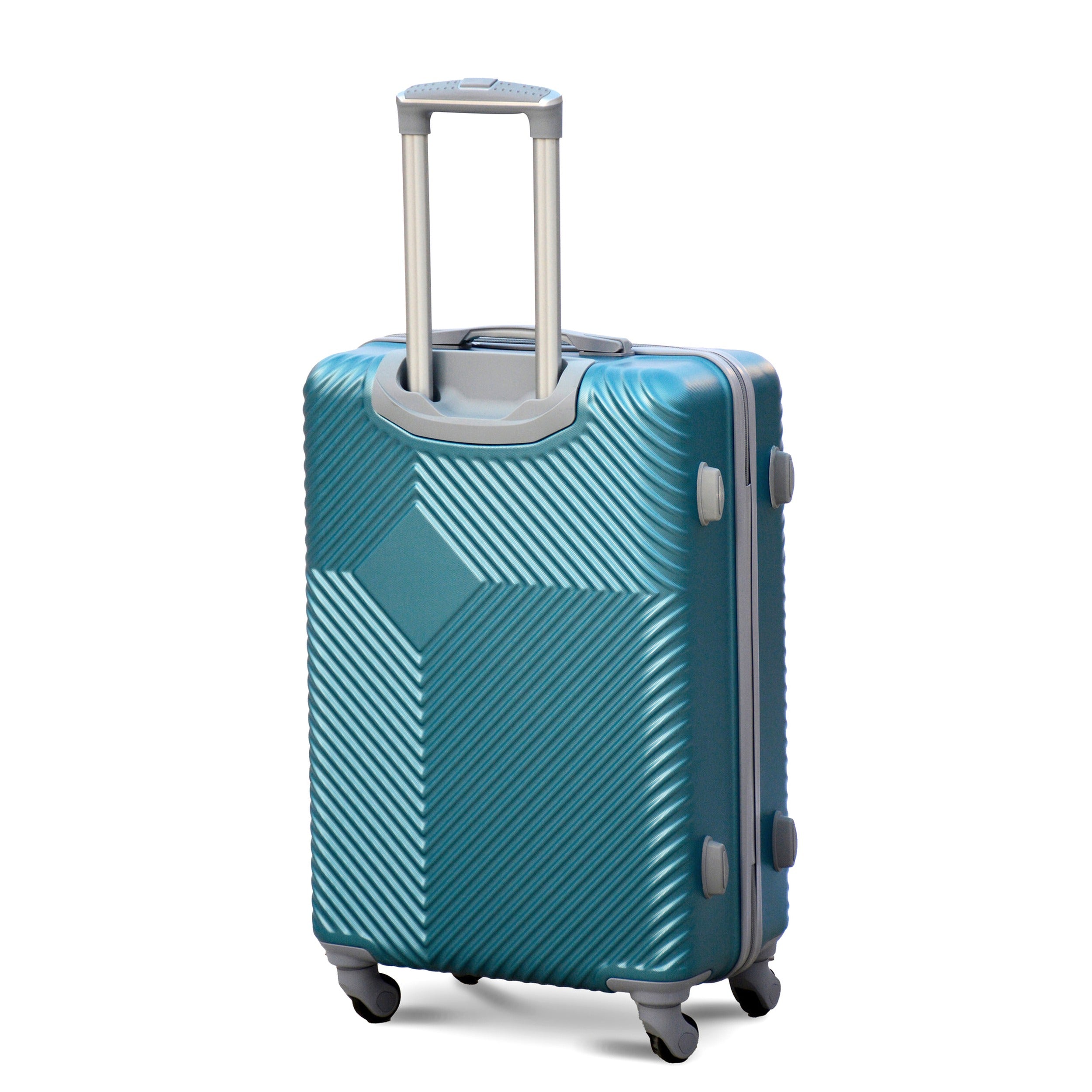 3 Pcs Full Set SI ABS Blue Colour Lightweight Hard Case Luggage 20" 24" 28 Inch | 2 Year Warranty