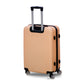 20" Gold Colour JIAN ABS Line Luggage Lightweight Hard Case Carry On Trolley Bag With Spinner Wheel Zaappy.com