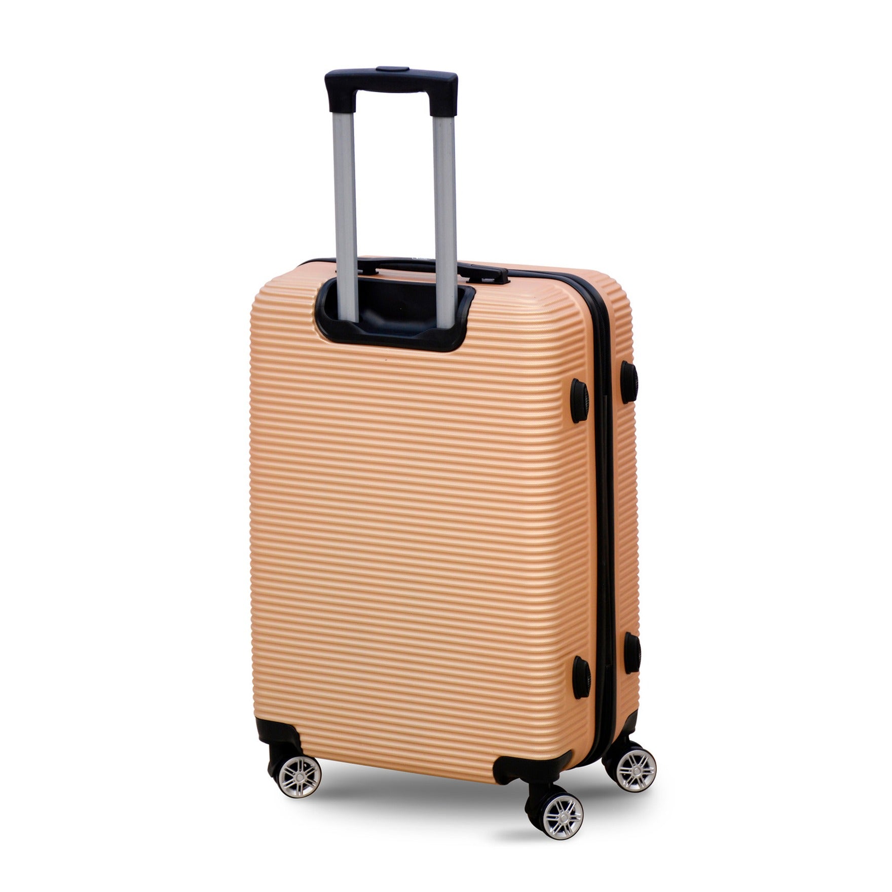 28" Gold Colour JIAN ABS Line Luggage Lightweight Hard Case Trolley Bag With Spinner Wheel