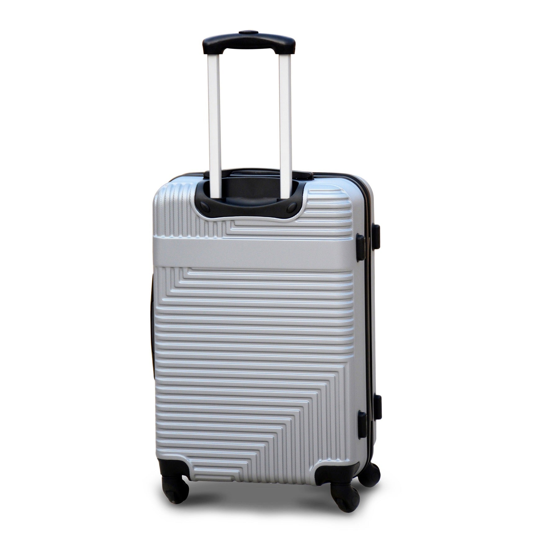 28" Silver Colour Travel Way ABS Luggage Lightweight Hard Case Trolley Bag Zaappy.com