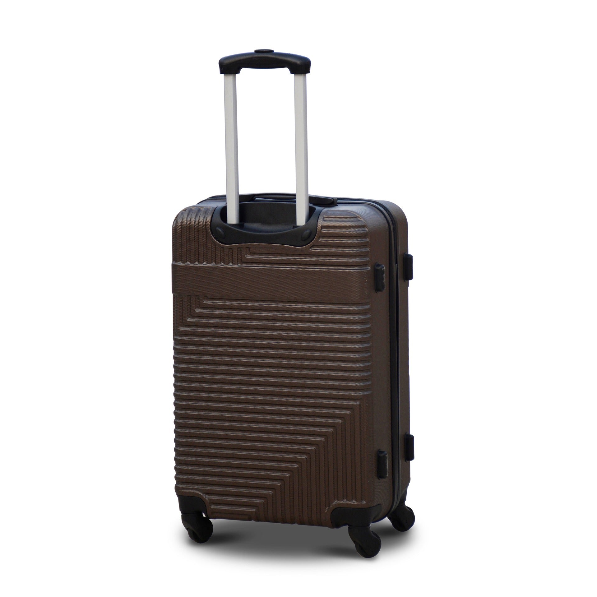 20" Brown Colour Travel Way ABS Luggage Lightweight Hard Case Carry On Spinner Wheel Trolley Bag
