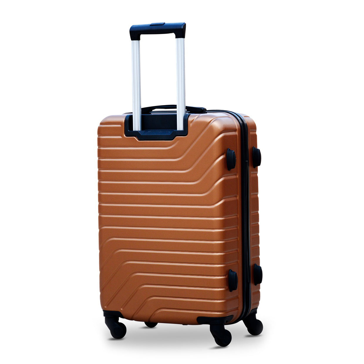 28" Coffee Colour SJ ABS Luggage Lightweight Hard Case Trolley Bag Zaappy.com