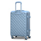 28" Grey Colour Diamond Cut ABS Luggage Lightweight Hard Case Trolley Bag Zaappy.com