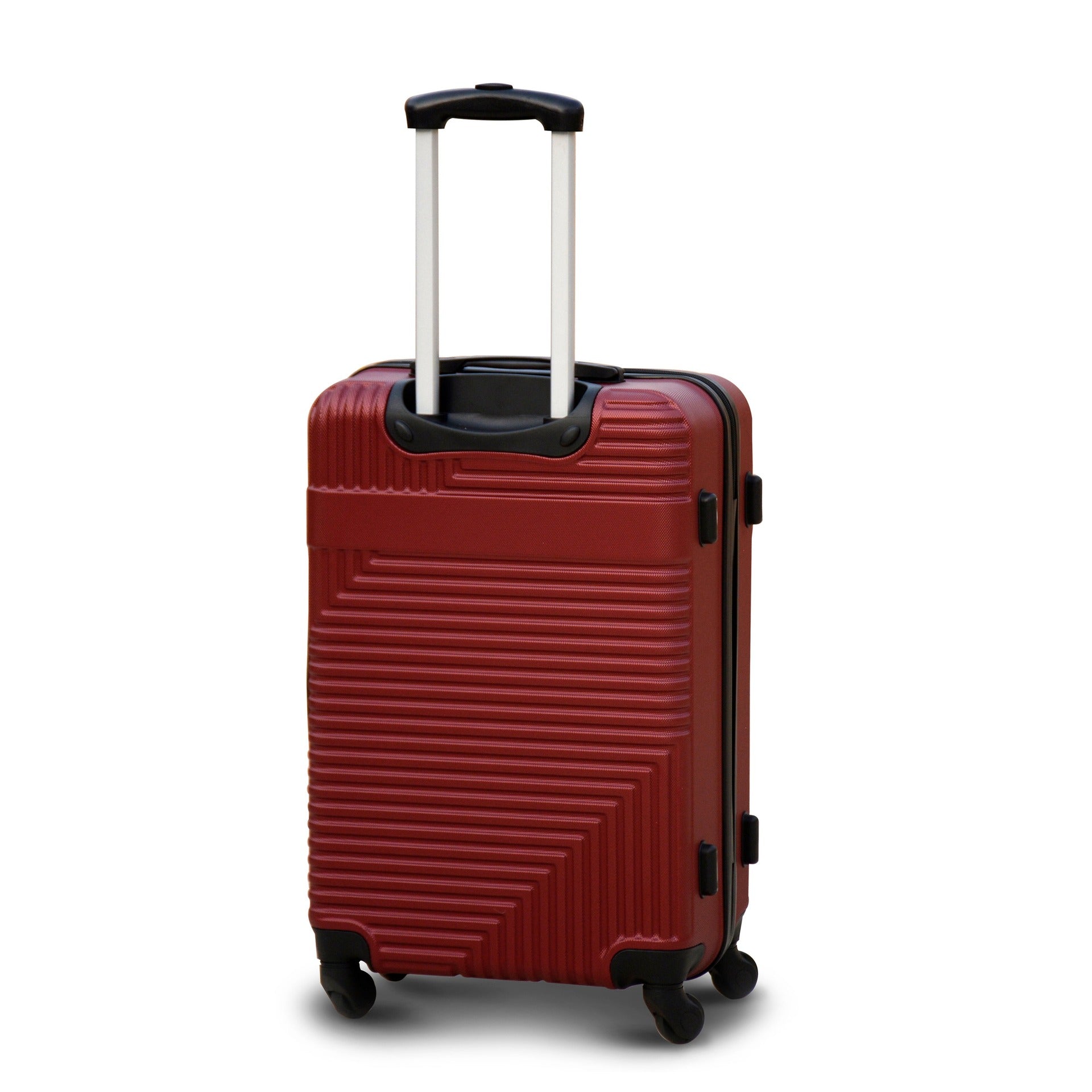 24" Red Colour Travel Way ABS Luggage Lightweight Hard Case Trolley Bag Zaappy.com