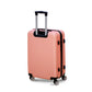 28" Dark Pink Colour JIAN ABS Line Luggage Lightweight Hard Case Trolley Bag With Spinner Wheel Zaappy.com