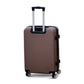 24" Coffee Colour JIAN ABS Line Luggage Lightweight Hard Case Trolley Bag With Spinner Wheel Zaappy.com