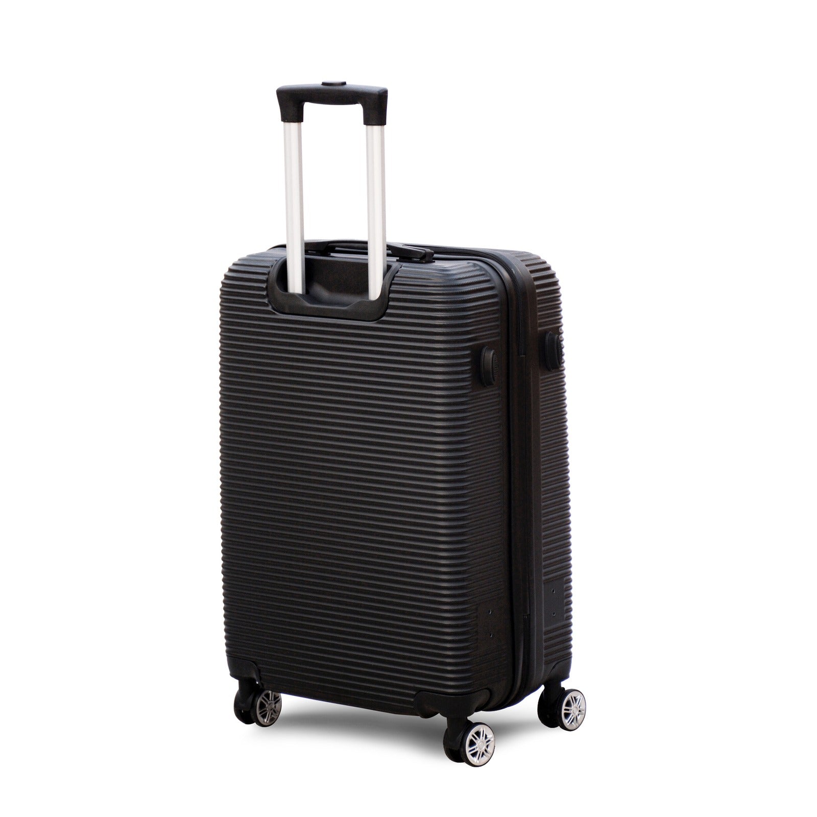 28" Black Colour JIAN ABS Line Luggage Lightweight Hard Case Trolley Bag With Spinner Wheel