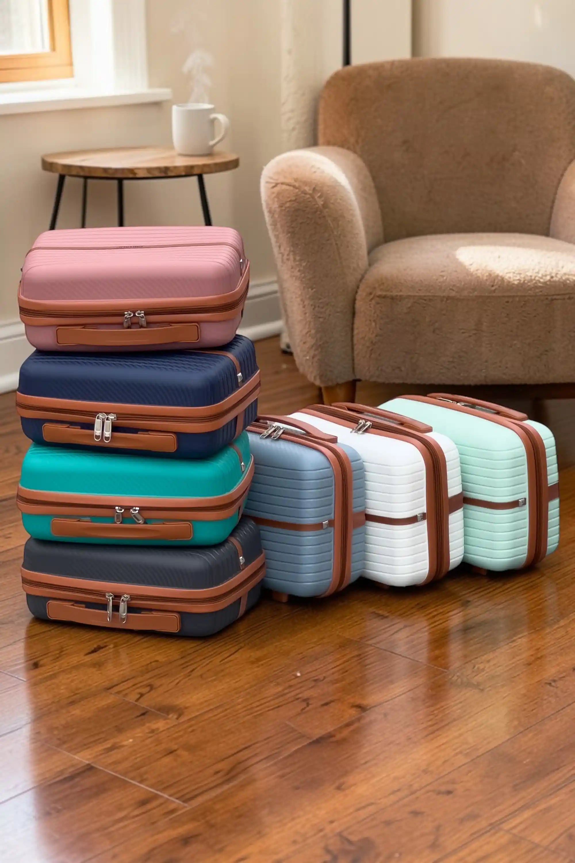 Textured PP Beauty Case Lightweight Stylish Cosmetic Organizer Box