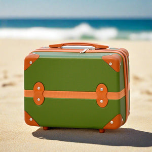 Corner Guard Lightweight ABS Beauty Case | Green Colour Make up Case
