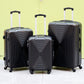 20" Black Colour Fashion ABS Hard Case Carry On Trolley Luggage Bag