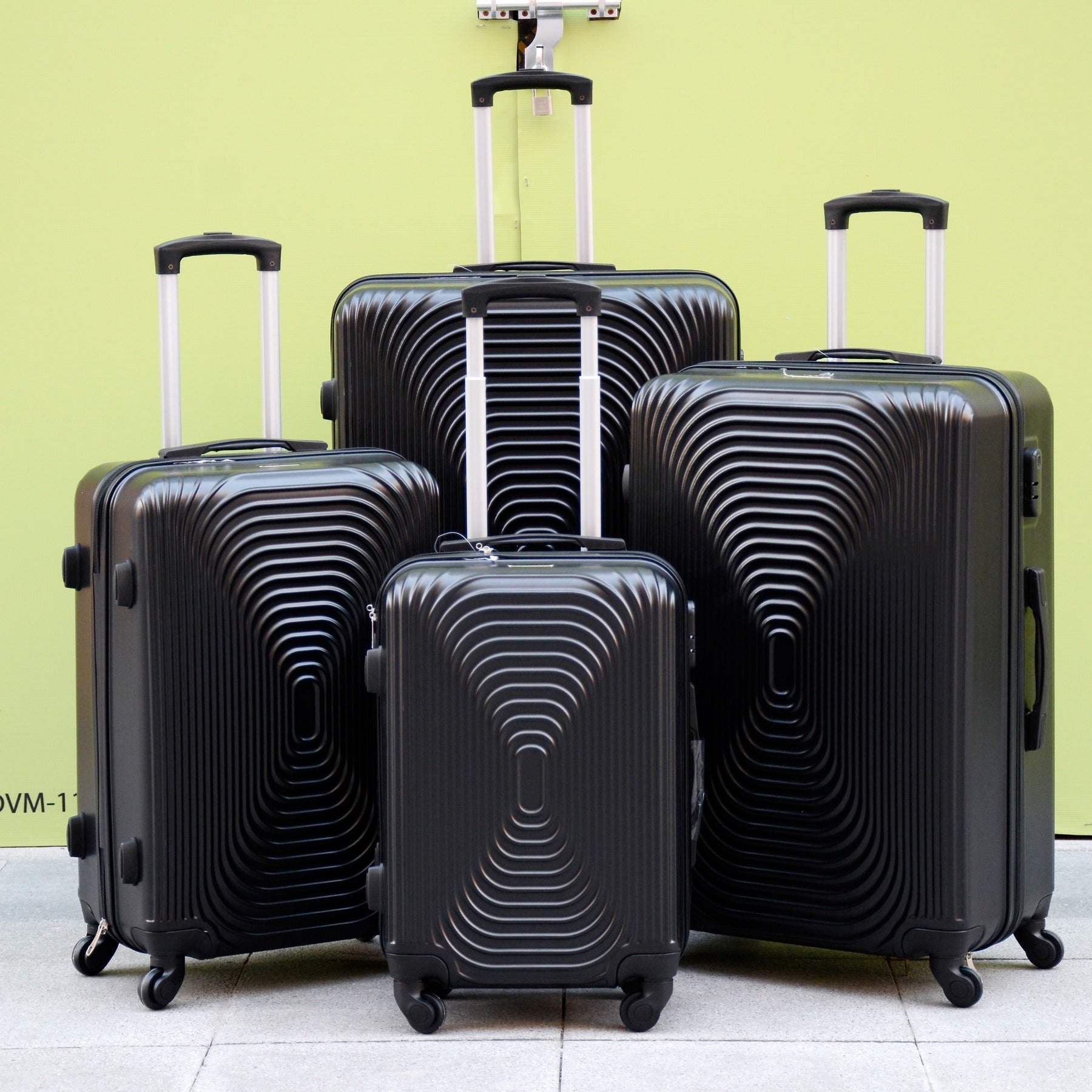20" Black Colour Fashion ABS Hard Case Carry On Trolley Luggage Bag
