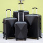 20" Black Colour Fashion ABS Hard Case Carry On Trolley Luggage Bag