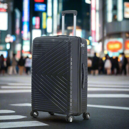 Crossline PP Unbreakable Luggage Bag With Double Spinner Wheel | 3 Piece Set 20, 24 and 28 Inches