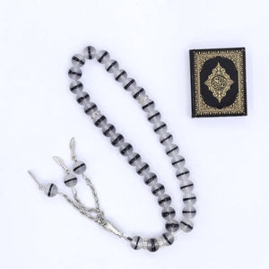 Mini Tasbeeh Rosary Prayer Beads With Black Line | 33 Beards