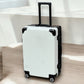 24 Inch Silver Aluminium Framed Hard Shell Without Zipper TSA Luggage Bag with Spinner Wheel