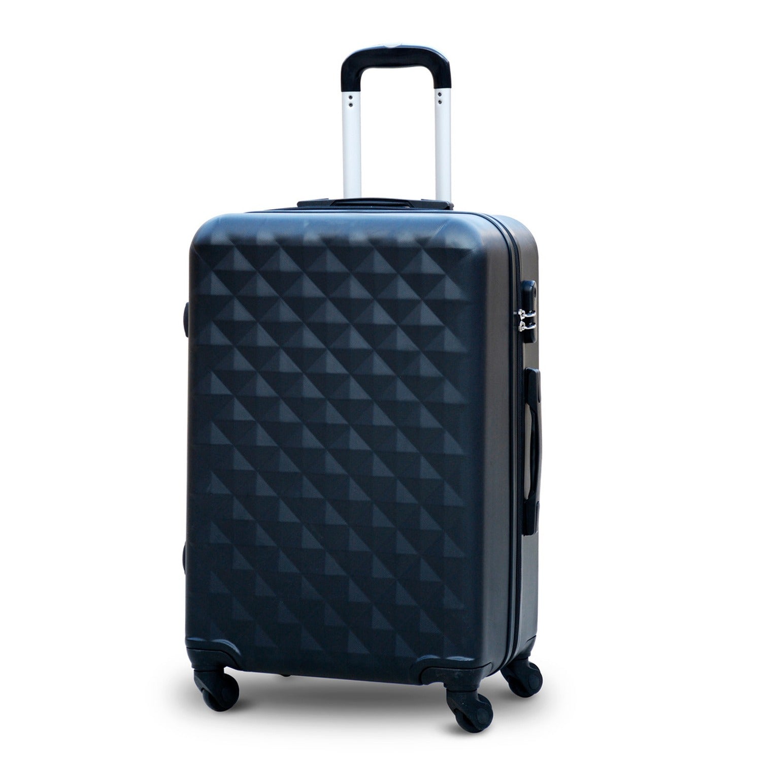 24" Diamond Cut ABS Lightweight Luggage Bag With Spinner Wheel