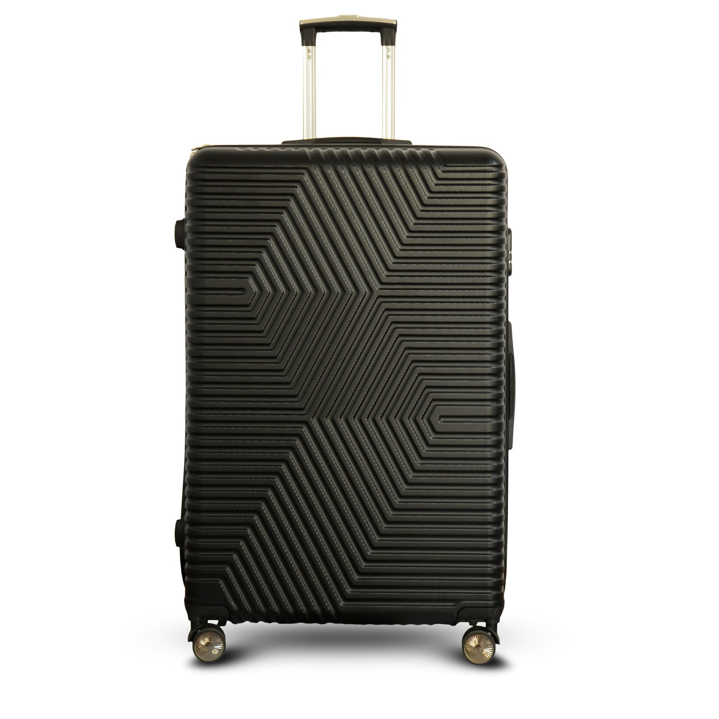 28" Zig Zag ABS Lightweight Luggage Bag with Double Spinner Wheel