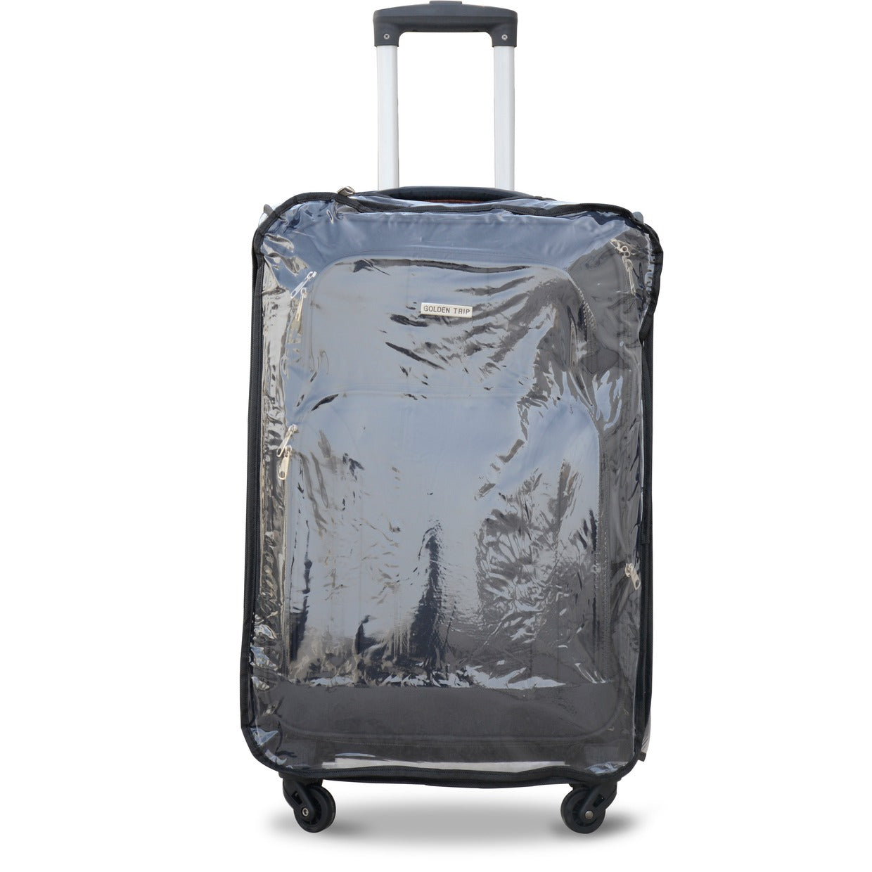 Soft Material 4 Wheel Premium Luggage Bag with Full Cover C1