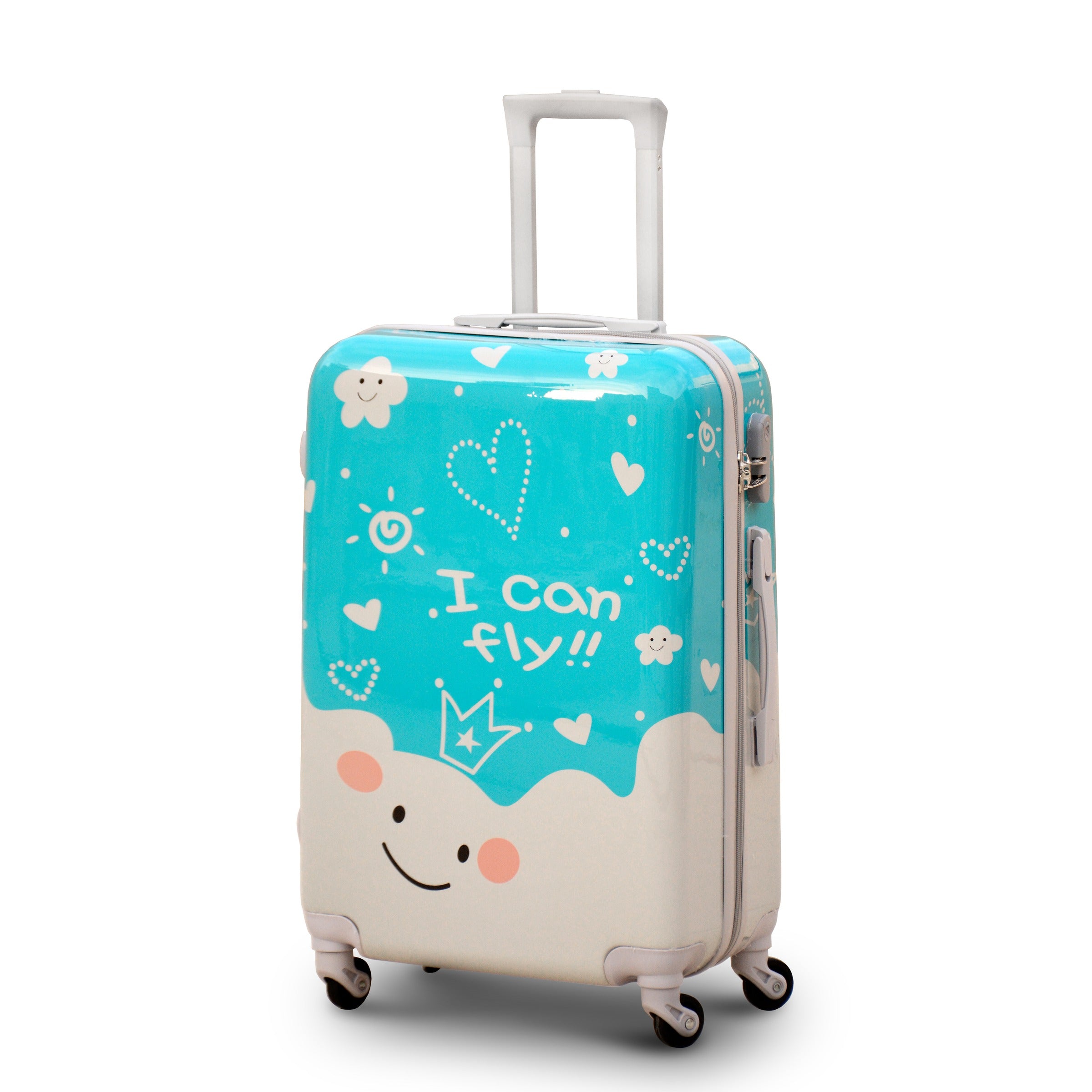 Printed Lightweight ABS Double Spinner Wheel Luggage Bags | 28 inch Size 30-35 Kg Capacity