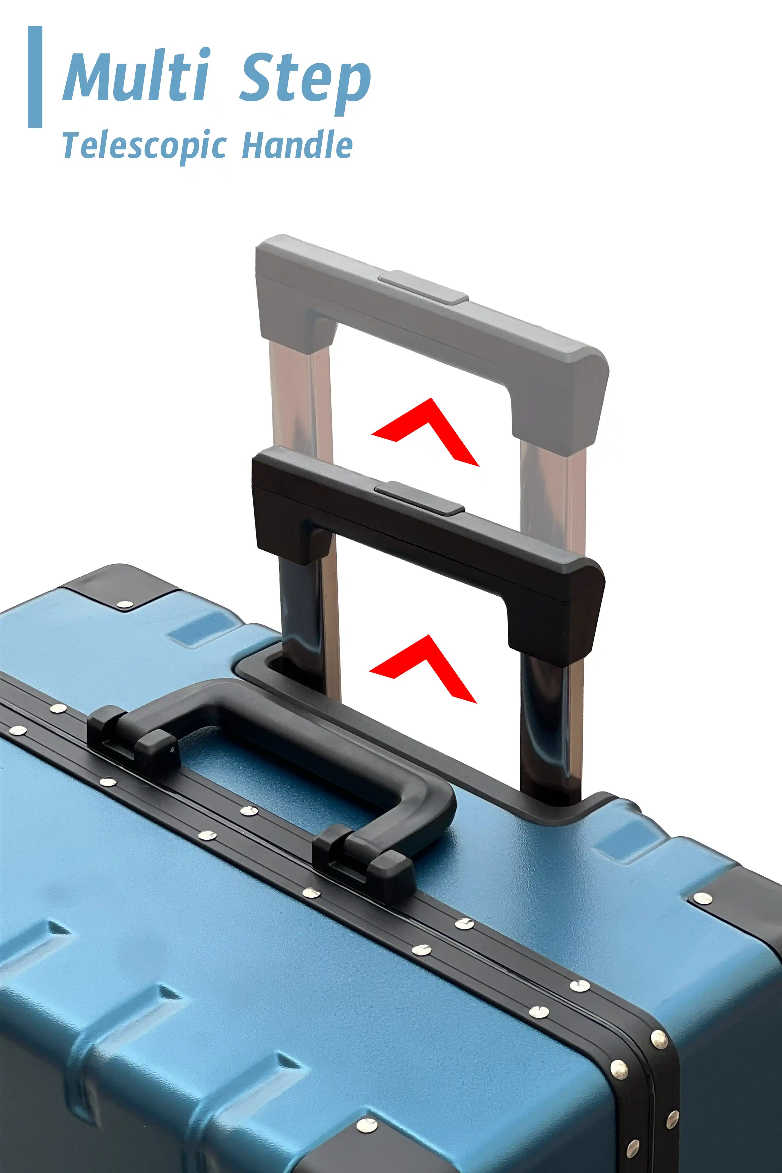 Bold Aluminium Frame 2 Pcs Set Cabin Size 20 Inch [7-10 Kg] and Checked In 24 Inch [20-25 Kg] Luggage With TSA Lock and Travel Hook