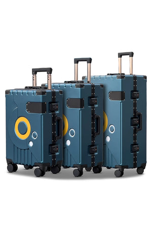 Bold Aluminium Hard Shell PC Lightweight 3 PCS Set (20/24/28 Inch) Luggage with Smooth Silent Spinner Wheels