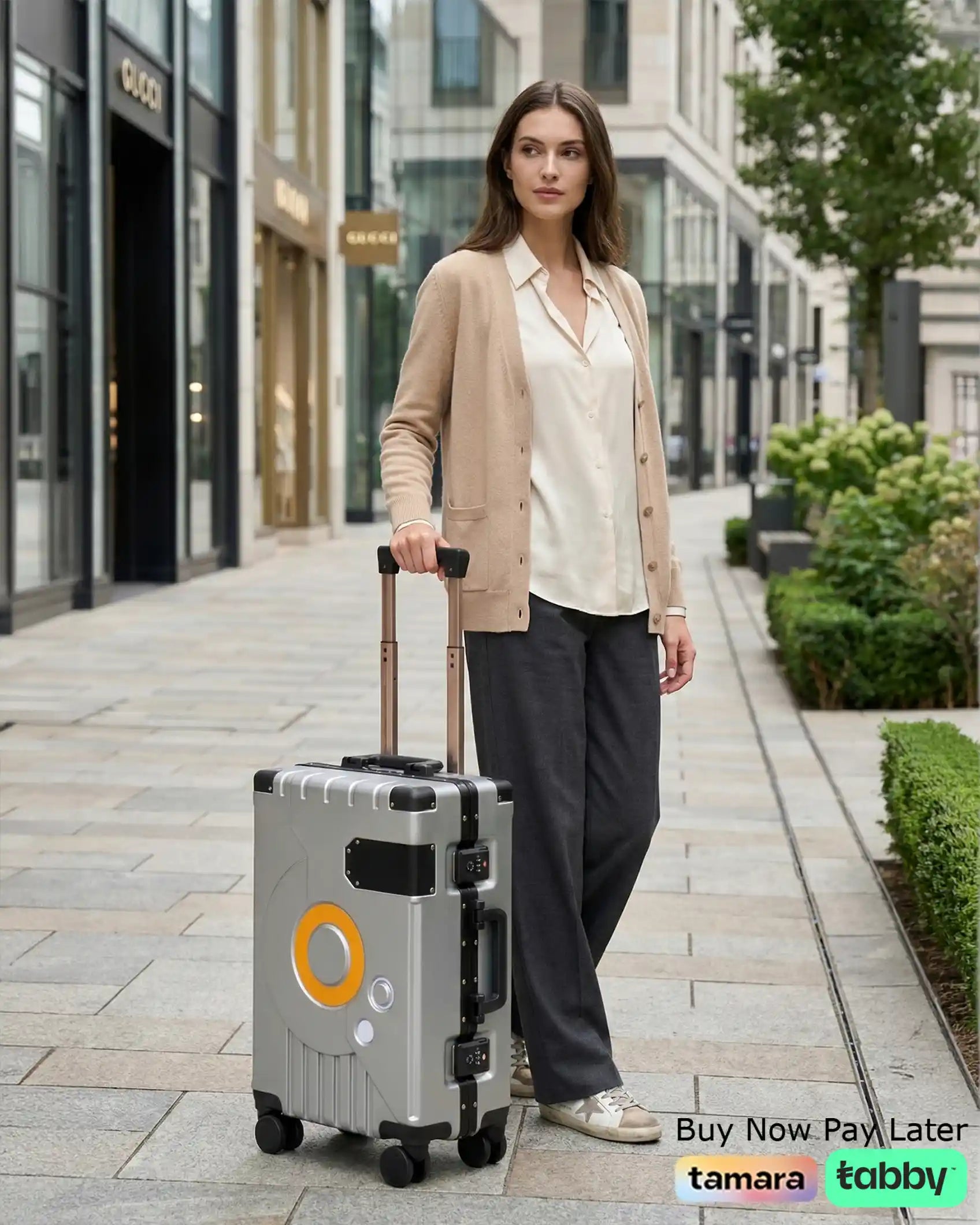 Bold Aluminium Frame 2 Pcs Set Cabin Size 20 Inch [7-10 Kg] and Checked In 24 Inch [20-25 Kg] Luggage With TSA Lock and Travel Hook