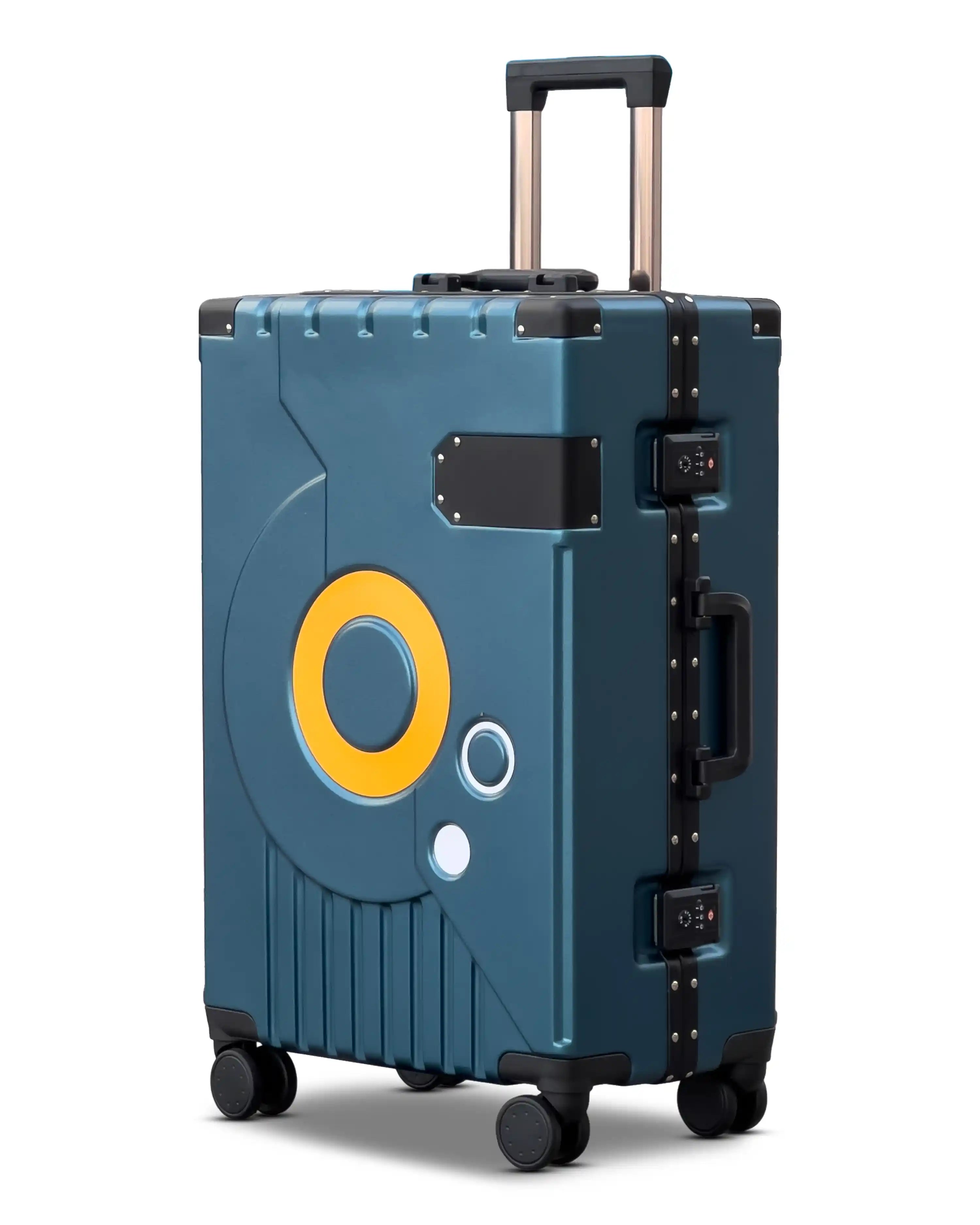 20 Inch Bold Aluminium Hard Shell PC Lightweight Small Size Carry On Luggage with Smooth Silent Spinner Wheels
