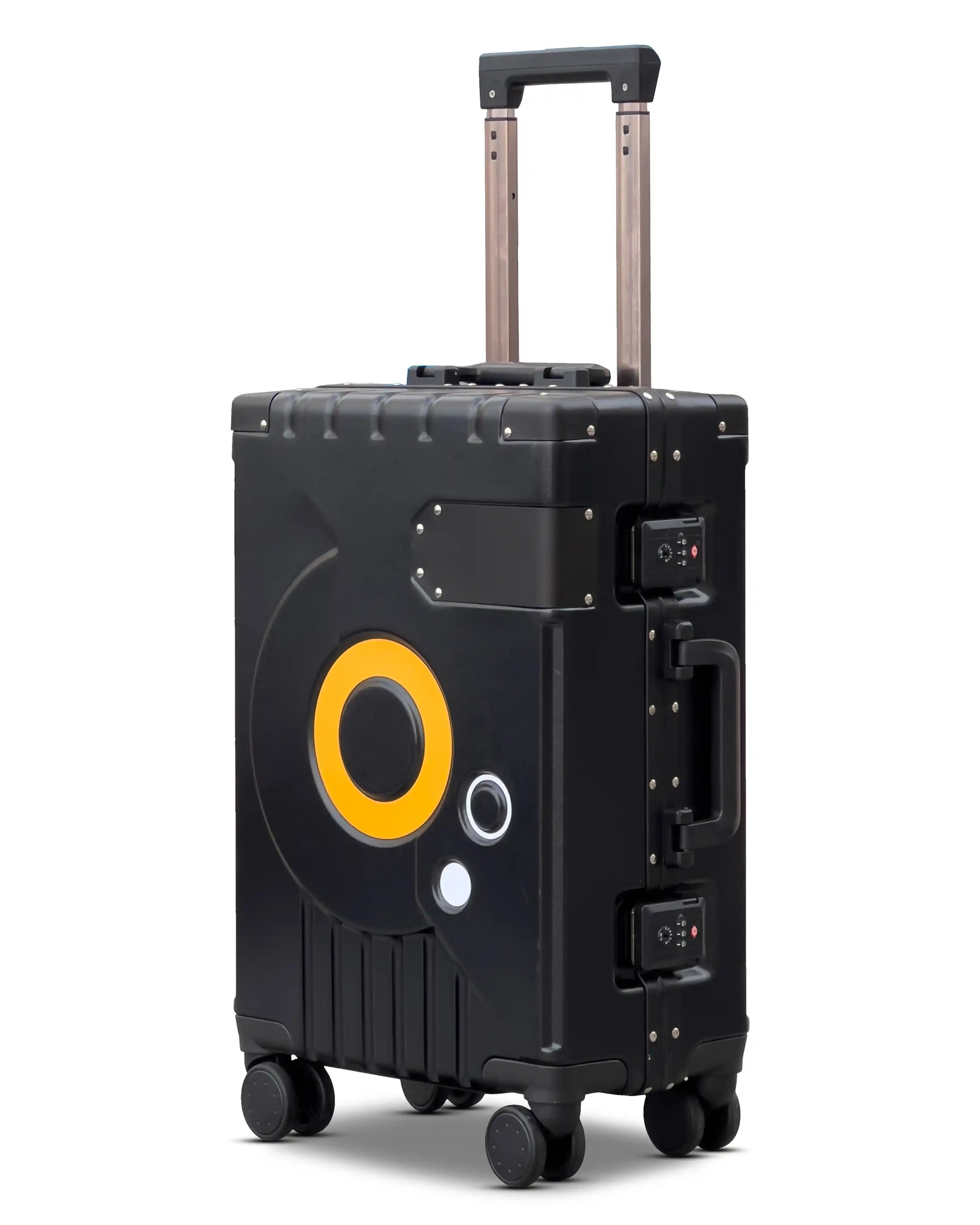 20 Inch Bold Aluminium Hard Shell PC Lightweight Small Size Carry On Luggage with Smooth Silent Spinner Wheels