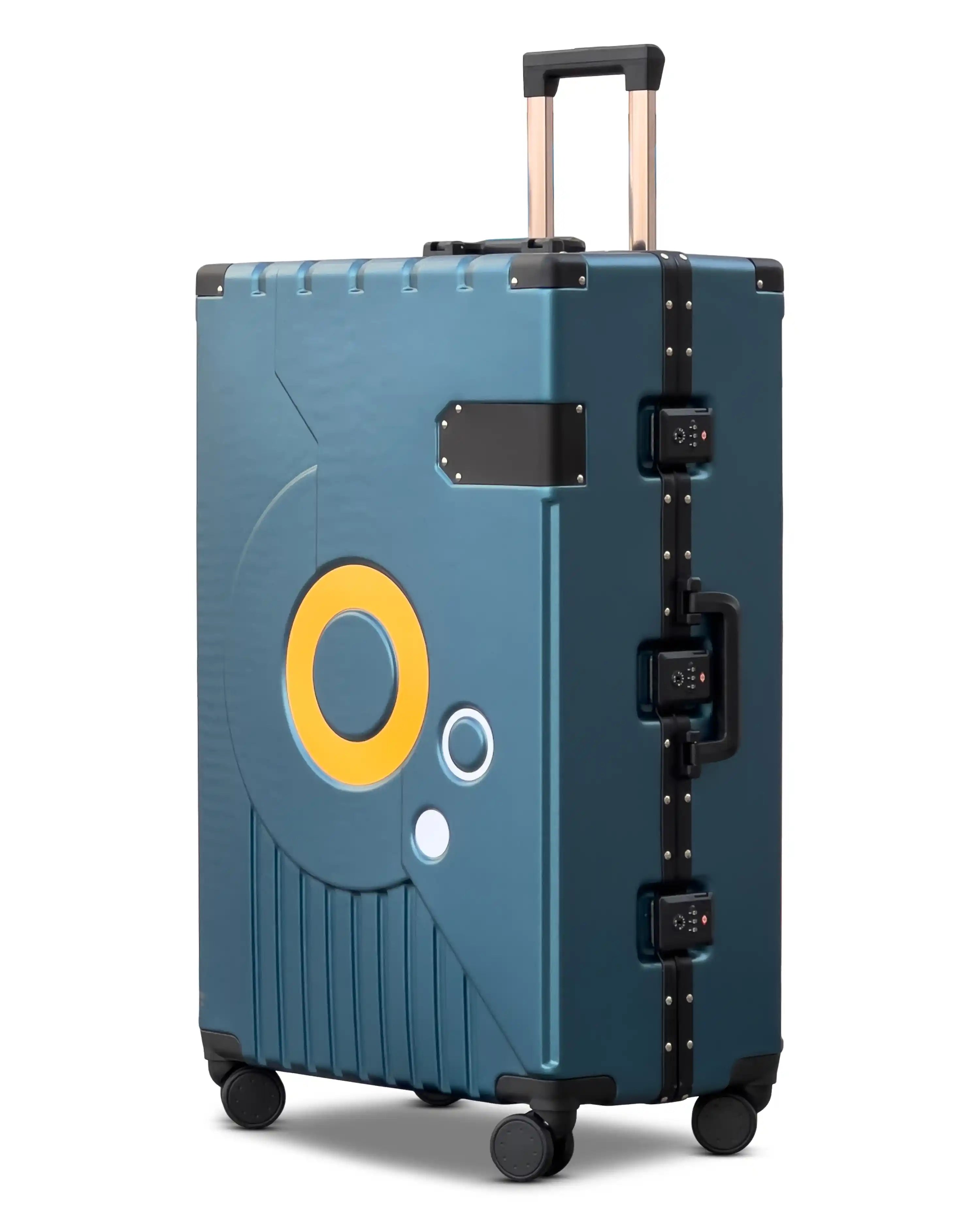 20 Inch Bold Aluminium Hard Shell PC Lightweight Small Size Carry On Luggage with Smooth Silent Spinner Wheels