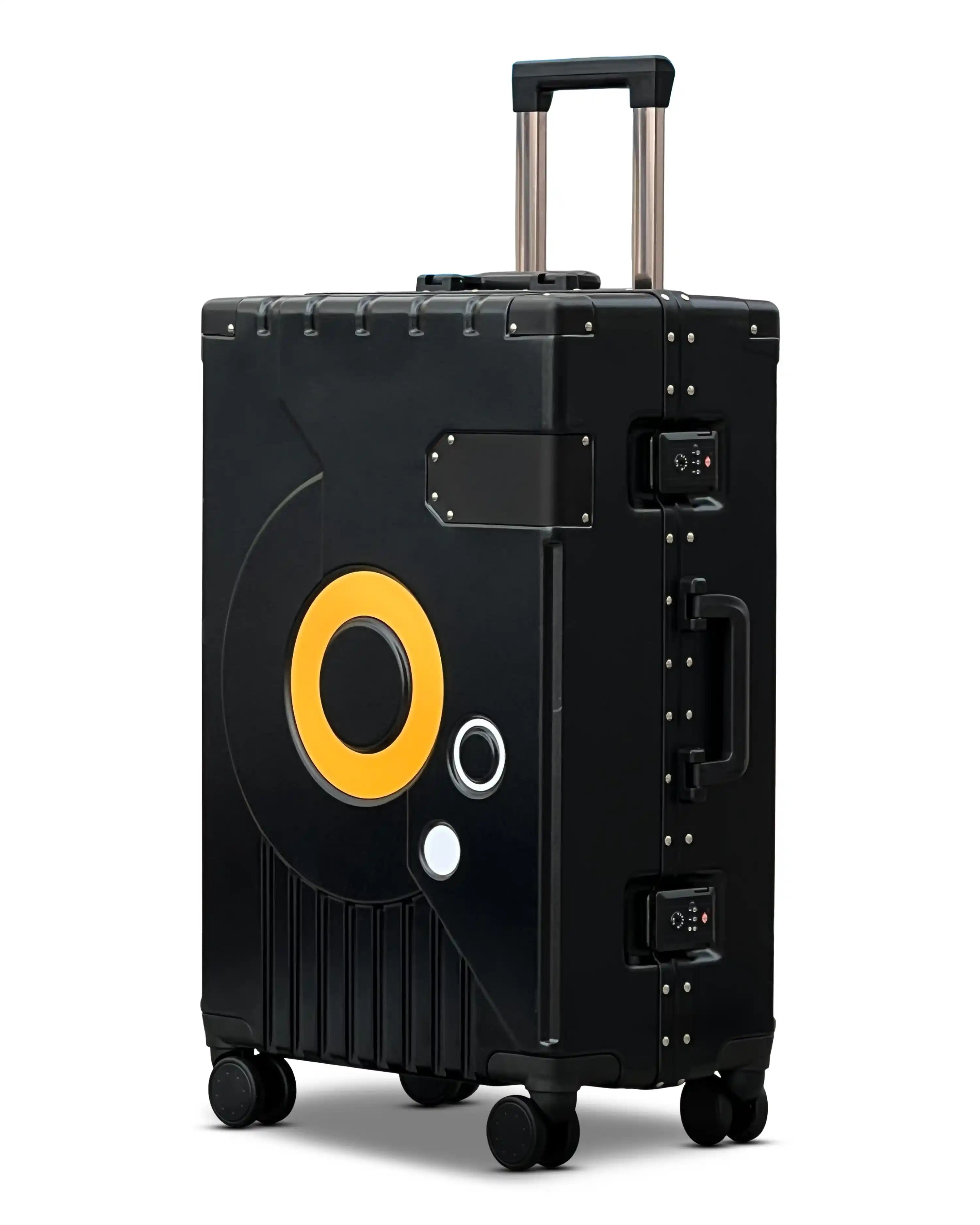 20 Inch Bold Aluminium Hard Shell PC Lightweight Small Size Carry On Luggage with Smooth Silent Spinner Wheels