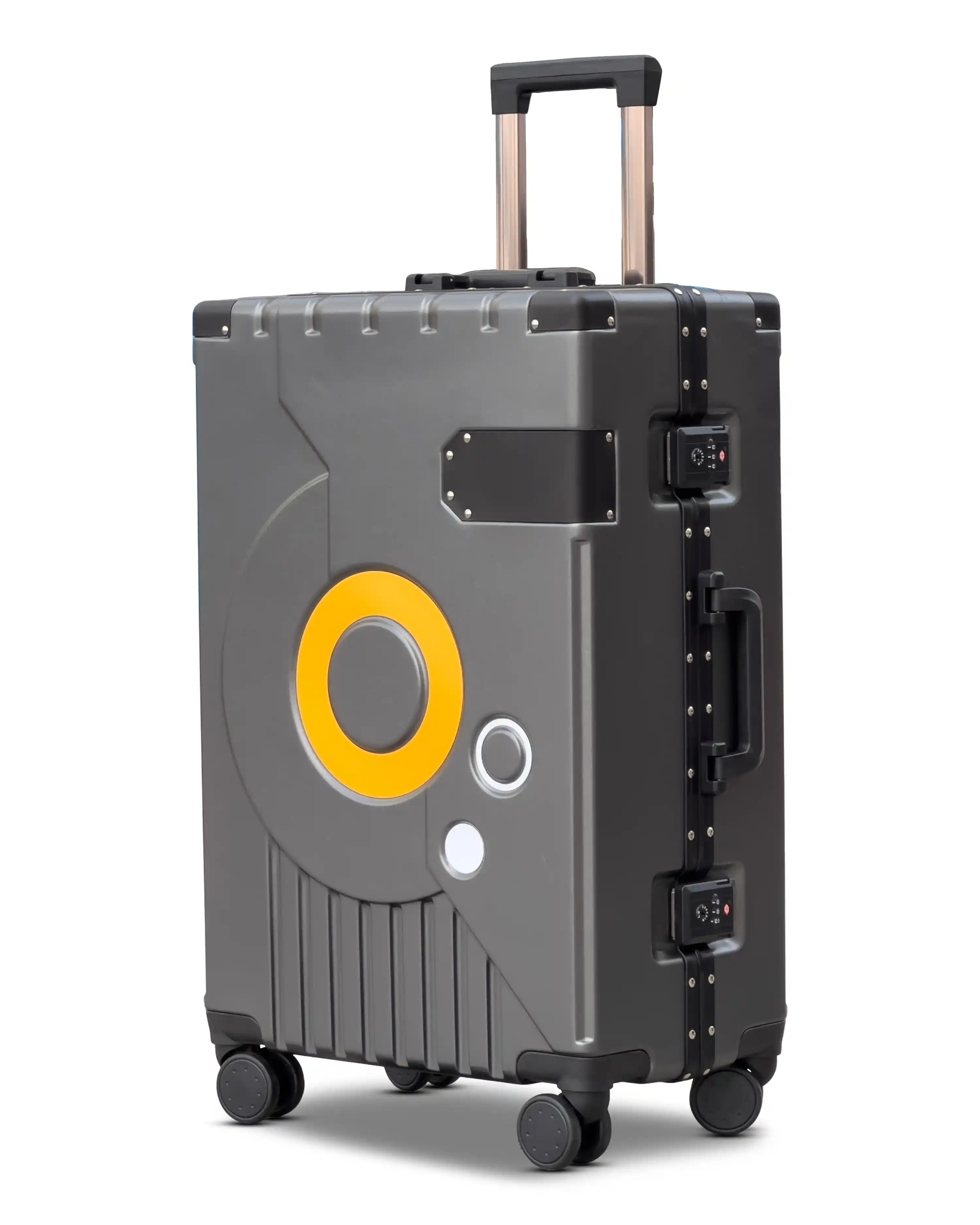 20 Inch Bold Aluminium Hard Shell PC Lightweight Small Size Carry On Luggage with Smooth Silent Spinner Wheels