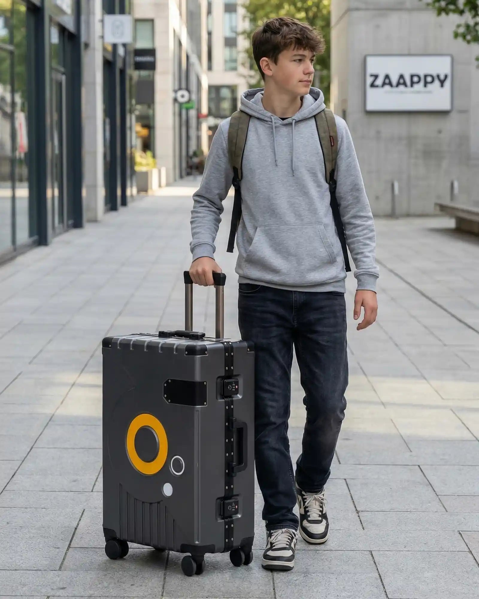 Bold Aluminium Frame 2 Pcs Set Cabin Size 20 Inch [7-10 Kg] and Checked In 24 Inch [20-25 Kg] Luggage With TSA Lock and Travel Hook