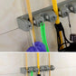 Multipurpose Wall Mounted Broom and Mop Holder | Broom Storage Organizer Hook