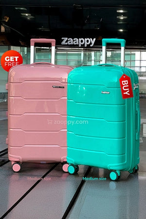 Buy 1 Get 1 Free | Medium Size PP Unbreakable Luggage Bags | 24 Inch Size 20-25 Kg Capacity