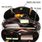 Cute Casual PU Leather Shoulder Bag With its inside view