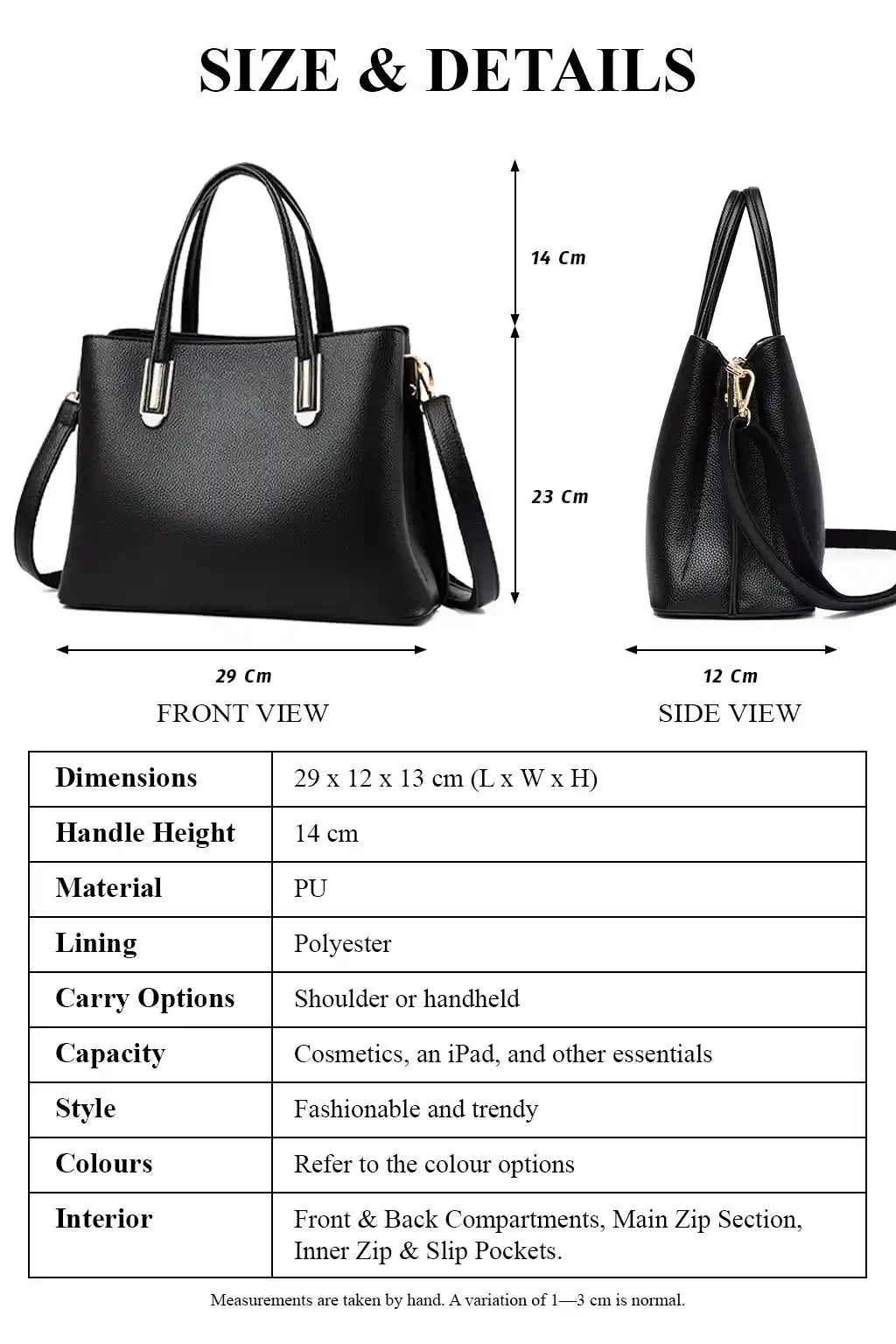 Luxury Designer Top Handle Handbag For Women | Casual Crossbody Tote Shoulder Bag