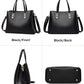 Cute Casual PU Leather Shoulder Bag With Detachable Shoulder Strap