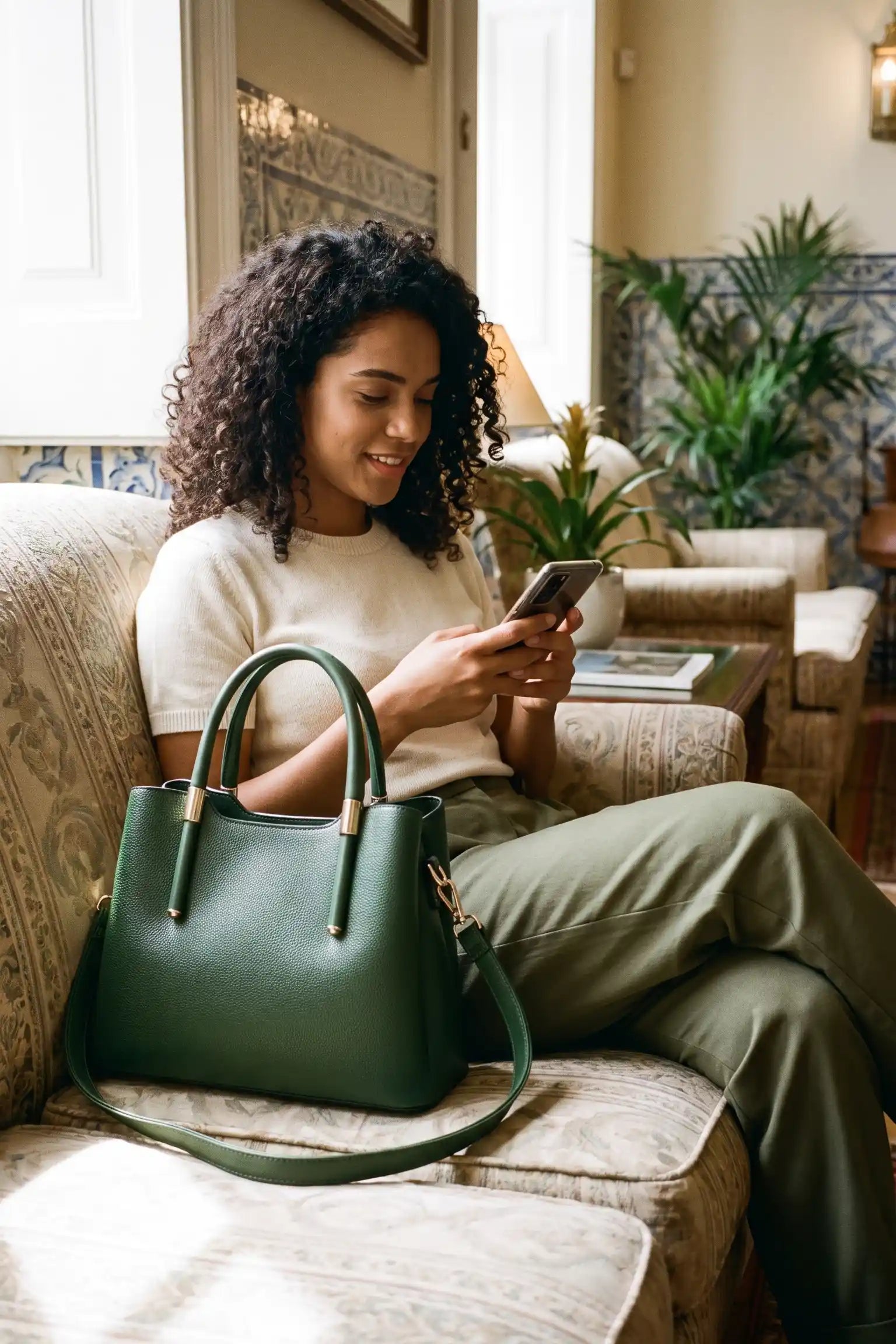 Luxury Designer Top Handle Handbag For Women | Casual Crossbody Tote Shoulder Bag