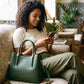 Cute Casual PU Leather Shoulder Bag With Detachable Shoulder Strap