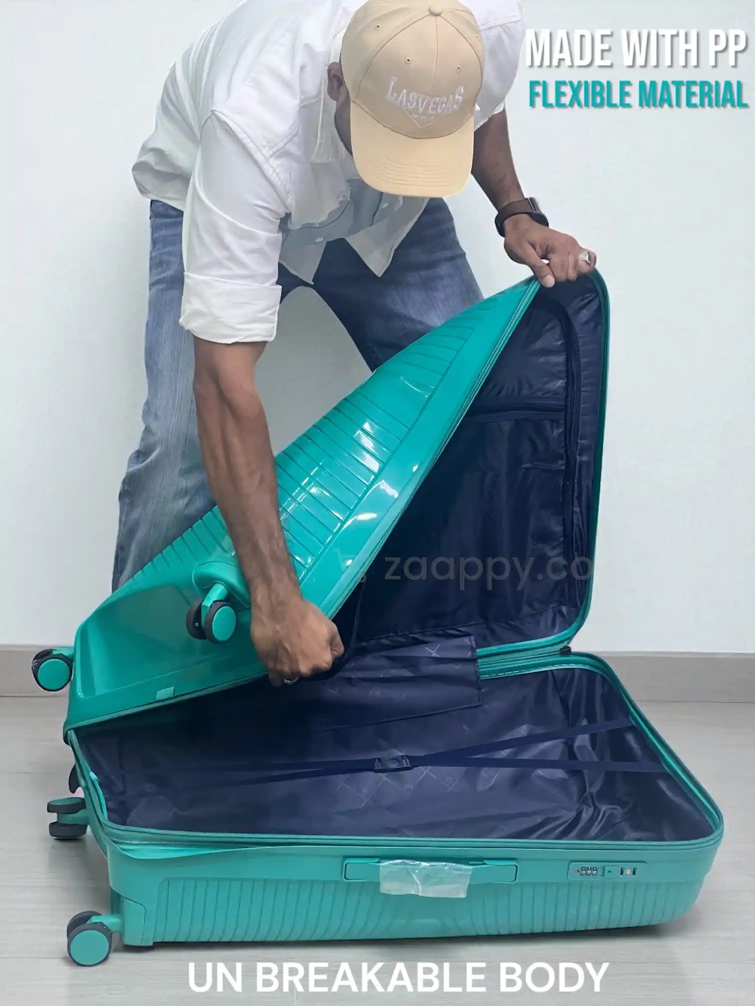 Medium Size 24 Inch Luggage Bag Unbreakable Ceramic PP | Backpack Combo