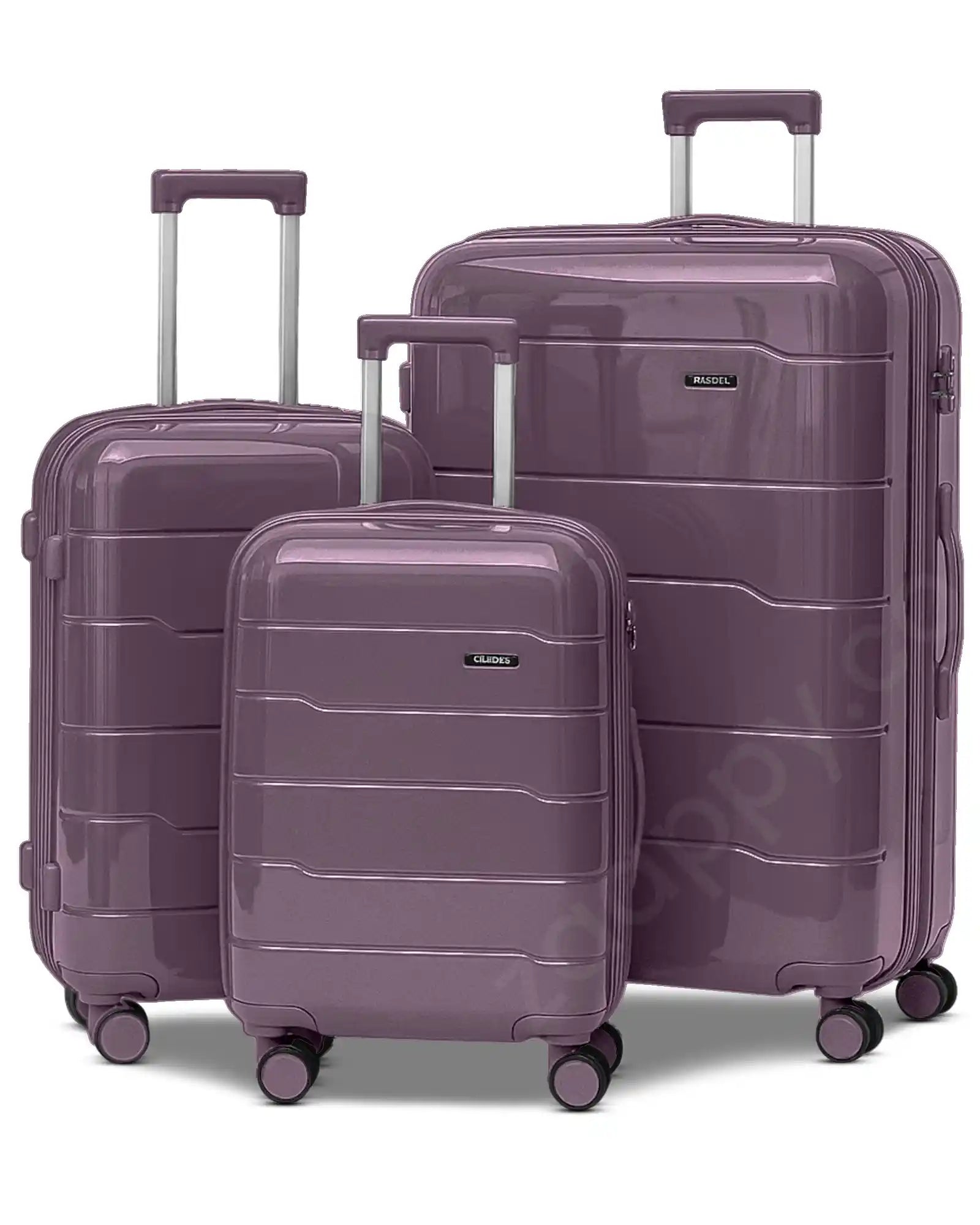 Ceramic Smooth PP Lightweight Unbreakable Luggage Bags with Double Spinner Wheels | 20, 24, 28, 32 Inches