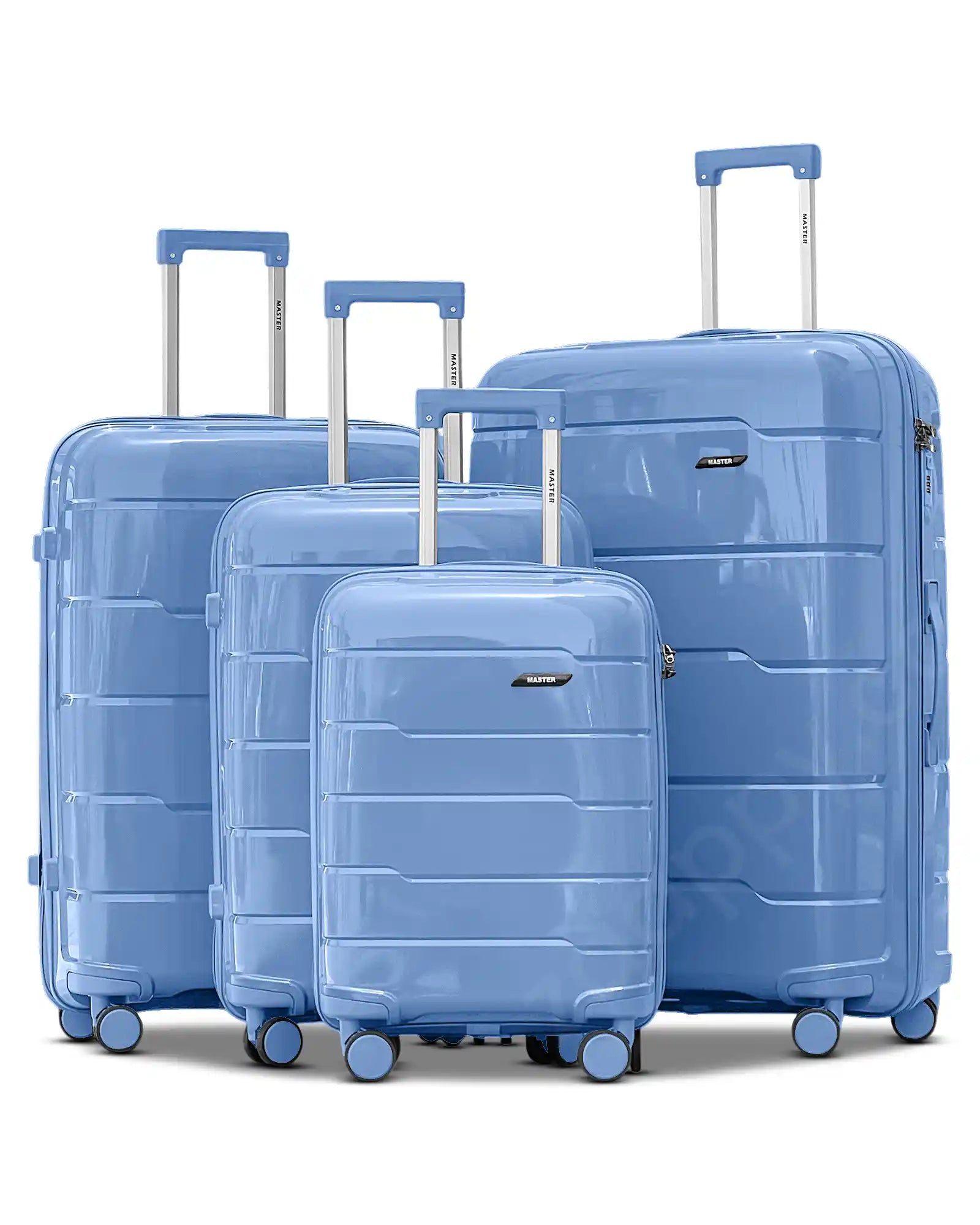 Ceramic Smooth PP Lightweight Unbreakable Luggage Bags with Double Spinner Wheels | 20, 24, 28, 32 Inches