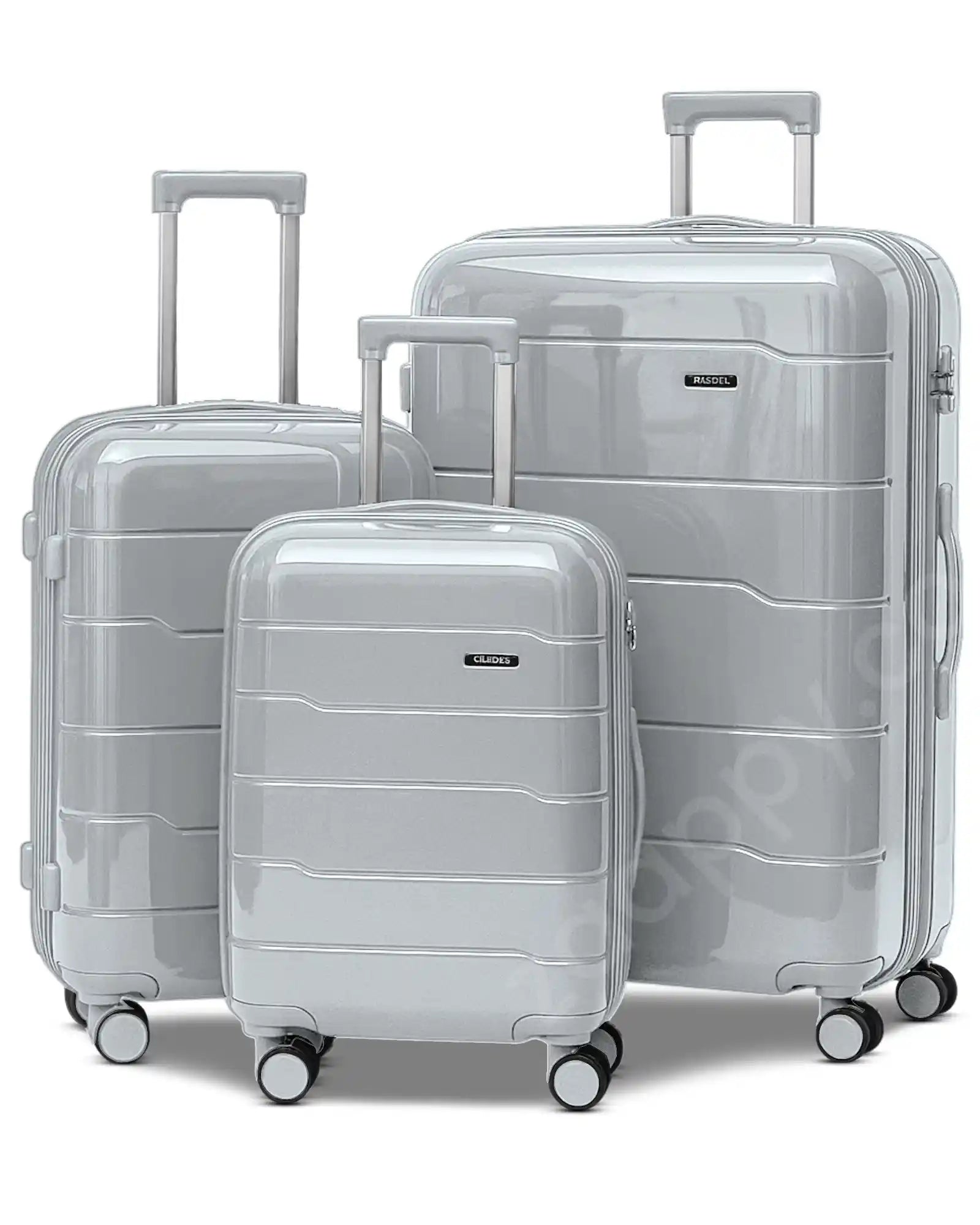 Ceramic Smooth PP Lightweight Unbreakable Luggage Bags with Double Spinner Wheels | 20, 24, 28, 32 Inches