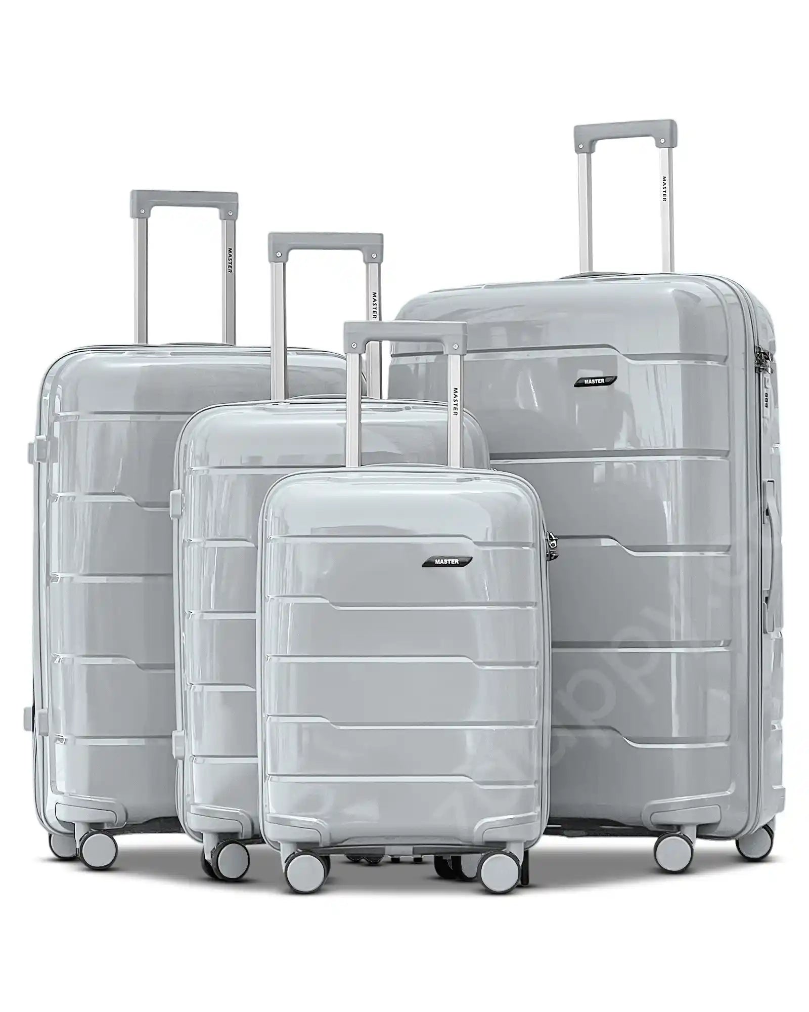 Ceramic Smooth PP Lightweight Unbreakable Luggage Bags with Double Spinner Wheels | 20, 24, 28, 32 Inches