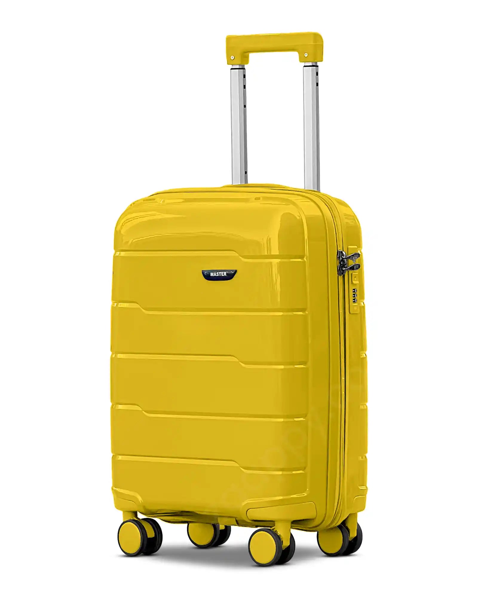 Ceramic Smooth PP Lightweight Unbreakable Luggage Bags with Double Spinner Wheels | 20, 24, 28, 32 Inches