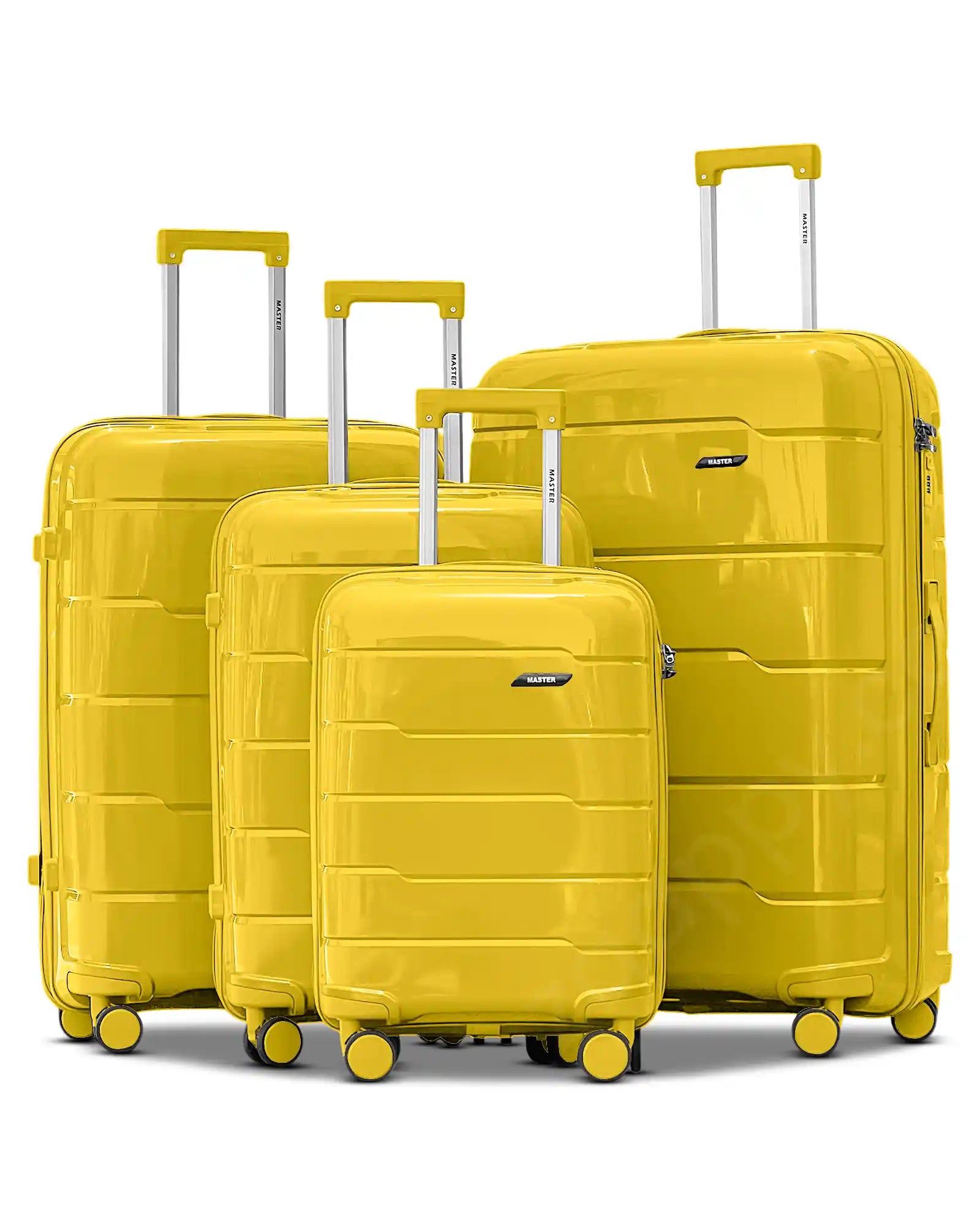 Ceramic Smooth PP Lightweight Unbreakable Luggage Bags with Double Spinner Wheels | 20, 24, 28, 32 Inches