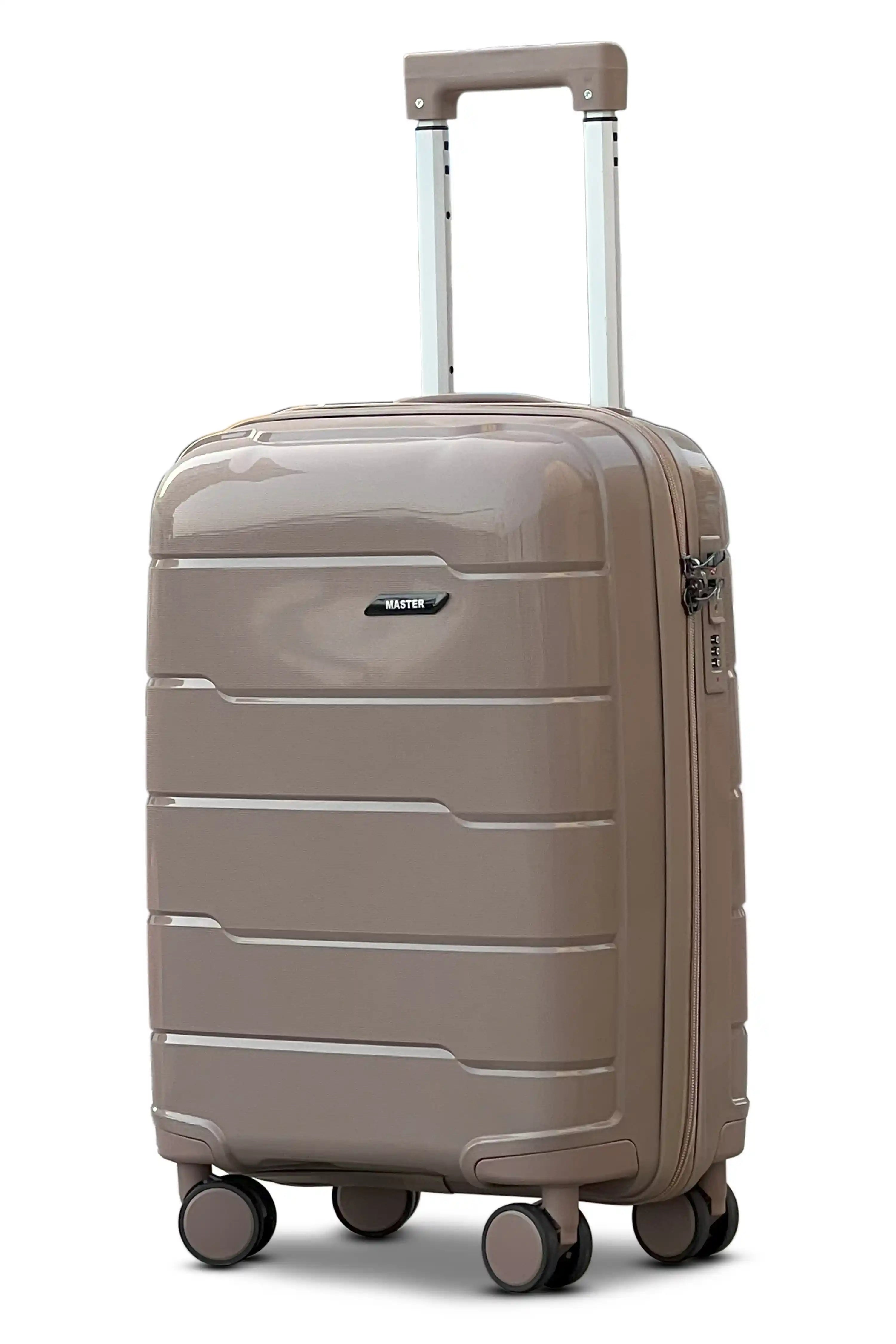 Ceramic Smooth PP Lightweight Unbreakable Luggage Bags with Double Spinner Wheels | 20, 24, 28, 32 Inches